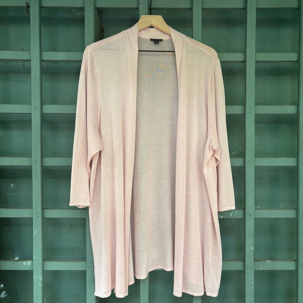 J. Jill Wearever Ballet Pink Summer Cardigan - Size 3X flattering fit